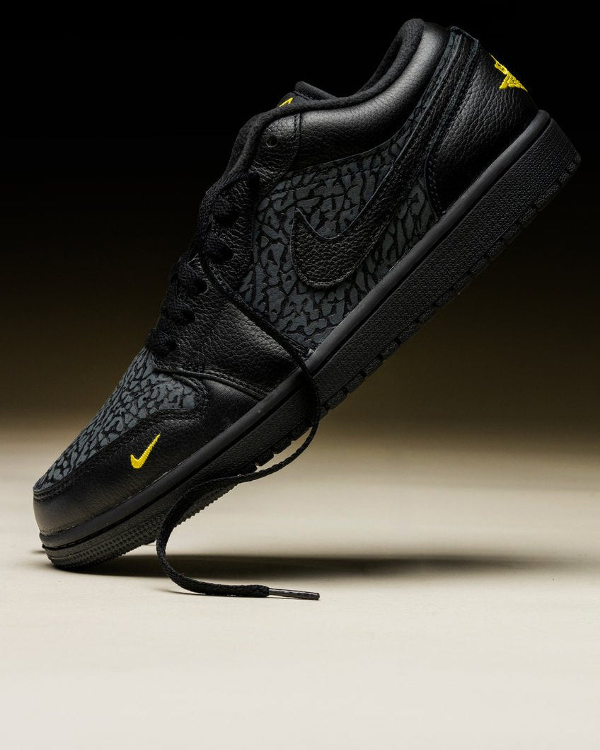 Air Jordan 1 Low - Black Elephant Print